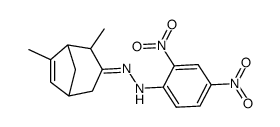 N-[2,7-Dimethyl-bicyclo[3.2.1]oct-6-en-(3Z)-ylidene]-N'-(2,4-dinitro-phenyl)-hydrazine结构式