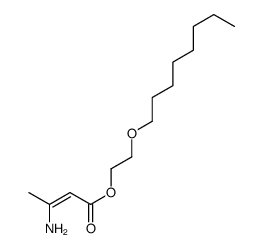 2-octoxyethyl 3-aminobut-2-enoate Structure