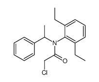 2-chloro-N-(2,6-diethylphenyl)-N-(1-phenylethyl)acetamide结构式