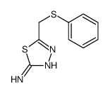 5-[(phenylthio)methyl]-1,3,4-thiadiazol-2-amine结构式