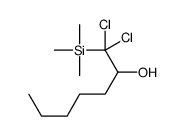 1,1-Dichloro-1-trimethylsilyl-2-heptanol结构式