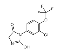 3-[3-chloro-4-(trifluoromethoxy)phenyl]imidazolidine-2,4-dione结构式