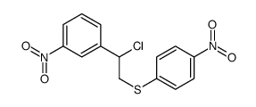 1-[1-chloro-2-(4-nitrophenyl)sulfanylethyl]-3-nitrobenzene结构式