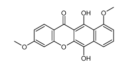 6,11-dihydroxy-3,10-dimethoxybenzo[b]xanthen-12-one结构式