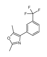 2,5-dimethyl-4-[3-(trifluoromethyl)phenyl]-1,3-oxazole结构式