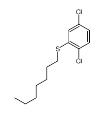 1,4-dichloro-2-heptylsulfanylbenzene结构式