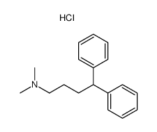 N,N-dimethyl-4,4-diphenyl-butylamine hydrochloride结构式