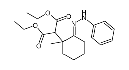 2-[1-Methyl-2-(phenyl-hydrazono)-cyclohexyl]-malonic acid diethyl ester Structure