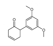 6-(3,5-dimethoxyphenyl)cyclohex-3-en-1-one结构式