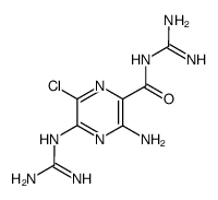 3-amino-6-chloro-5-guanidino-pyrazine-2-carboxylic acid carbamimidoylamide Structure
