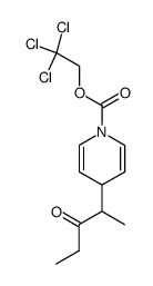 4-(1-Methyl-2-oxo-butyl)-4H-pyridine-1-carboxylic acid 2,2,2-trichloro-ethyl ester结构式