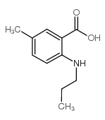 5-methyl-2-(propylamino)benzoic acid Structure