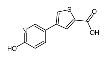 4-(6-oxo-1H-pyridin-3-yl)thiophene-2-carboxylic acid结构式