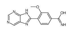 3-methoxy-4-(7H-purin-8-yl)benzamide结构式