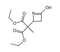 diethyl 2-methyl-2-(4-oxoazetidin-2-yl)propanedioate Structure