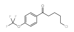 5-CHLORO-1-OXO-1-(4-TRIFLUOROMETHOXYPHENYL)PENTANE结构式