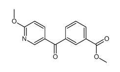 METHYL 3-(6-METHOXYNICOTINOYL)BENZOATE结构式