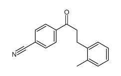 4'-CYANO-3-(2-METHYLPHENYL)PROPIOPHENONE Structure
