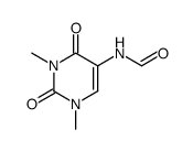 1,3-dimethyl-5-formylaminopyrimidine-2,4-dione Structure
