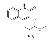 4-Quinolinepropanoic acid, α-amino-1,2-dihydro-2-oxo-, methyl ester结构式