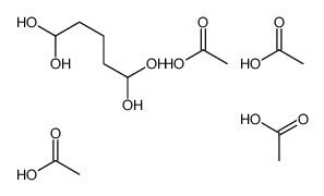 acetic acid,pentane-1,1,5,5-tetrol Structure