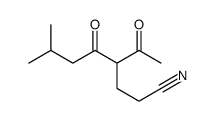 4-acetyl-7-methyl-5-oxooctanenitrile结构式