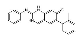 2-anilino-6-(2-methylphenyl)-1H-quinazolin-7-one结构式
