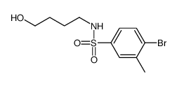 4-bromo-N-(4-hydroxybutyl)-3-methylbenzenesulfonamide结构式