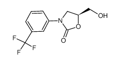 (S)-5-(hydroxymethyl)-3-(3-trifluoromethylphenyl)oxazolidin-2-one Structure