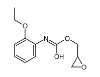 oxiran-2-ylmethyl N-(2-ethoxyphenyl)carbamate Structure