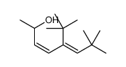 5-tert-butyl-7,7-dimethylocta-3,5-dien-2-ol结构式