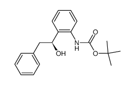 (1S)-1-(2-N-Boc-aminophenyl)-2-phenylethanol Structure