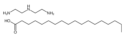 N'-(2-aminoethyl)ethane-1,2-diamine,octadecanoic acid结构式