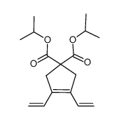 3,4-divinyl-cyclopentene-1,1-dicarboxylic acid diisopropyl ester Structure