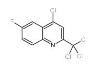 4-chloro-6-fluoro-2-(trichloromethyl)quinoline Structure