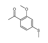 1-(2-methoxy-4-methylsulfanylphenyl)ethanone结构式