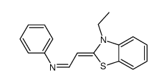 2-(3-ethyl-1,3-benzothiazol-2-ylidene)-N-phenylethanimine Structure