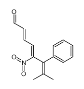 7-methyl-5-nitro-6-phenylocta-2,4,6-trienal Structure