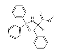 (S)-N-diphenylphosphinyl-phenylalanine methyl ester Structure