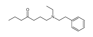 N-Aethyl-N-(4-oxo-heptyl)-phenaethylamin Structure