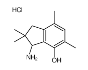 3-amino-2,2,5,7-tetramethyl-1,3-dihydroinden-4-ol,hydrochloride Structure
