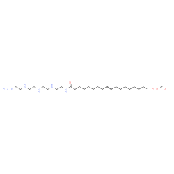 N-[2-[[2-[[2-[(2-aminoethyl)amino]ethyl]amino]ethyl]amino]ethyl]octadec-9-enamide monoacetate结构式