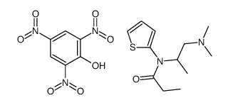 N-[1-(dimethylamino)propan-2-yl]-N-thiophen-2-ylpropanamide,2,4,6-trinitrophenol Structure