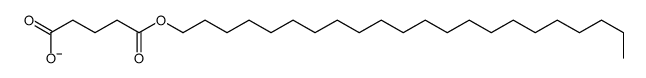 docosyl hydrogen glutarate structure