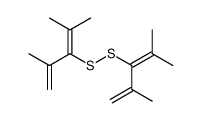 3-(2,4-dimethylpenta-1,3-dien-3-yldisulfanyl)-2,4-dimethylpenta-1,3-diene结构式