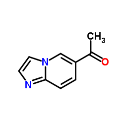 1-(咪唑并[1,2-a]吡啶-6-基)乙酮结构式