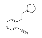 4-[2-pyrrolidin-1-ylvinyl]nicotinonitrile Structure