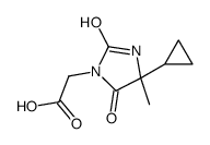 2-(4-cyclopropyl-4-methyl-2,5-dioxoimidazolidin-1-yl)acetic acid Structure