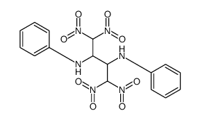 1,1,4,4-tetranitro-2-N,3-N-diphenylbutane-2,3-diamine结构式