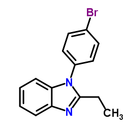 1-(4-Bromophenyl)-2-Ethyl-1H-Benzo[D]Imidazole structure